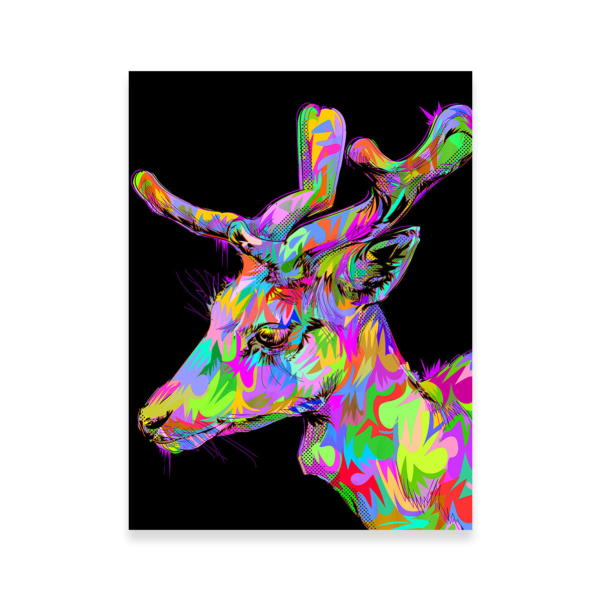 Exquisite Doe Wall Art by Technodrome1