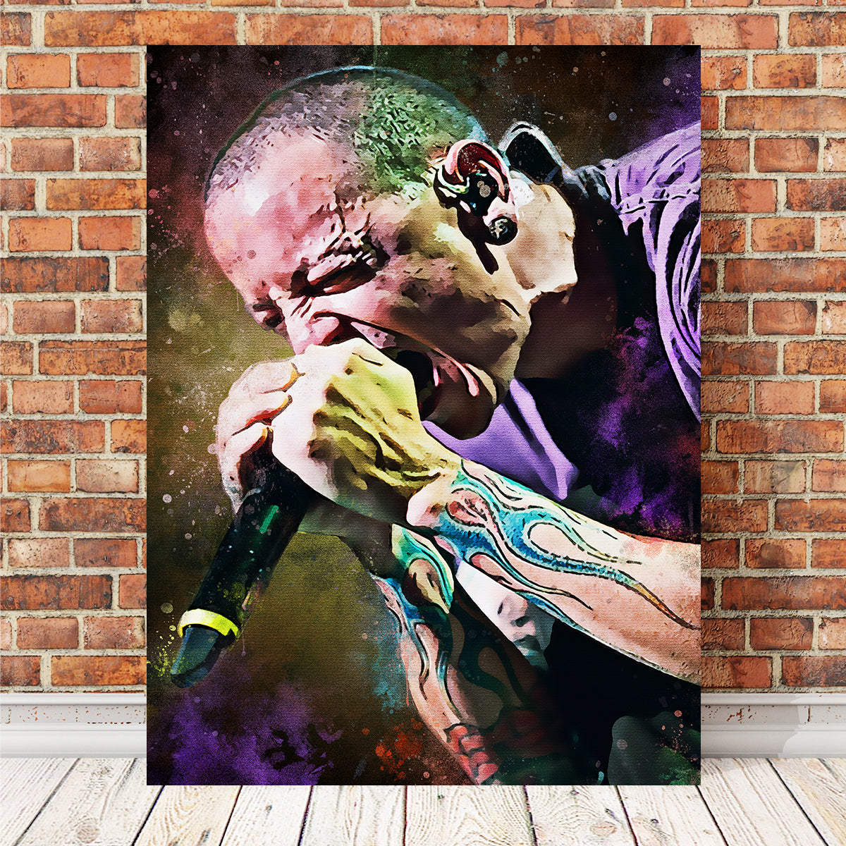 Stunning Chester Bennington Wall Art Paint for Your Home Decor
