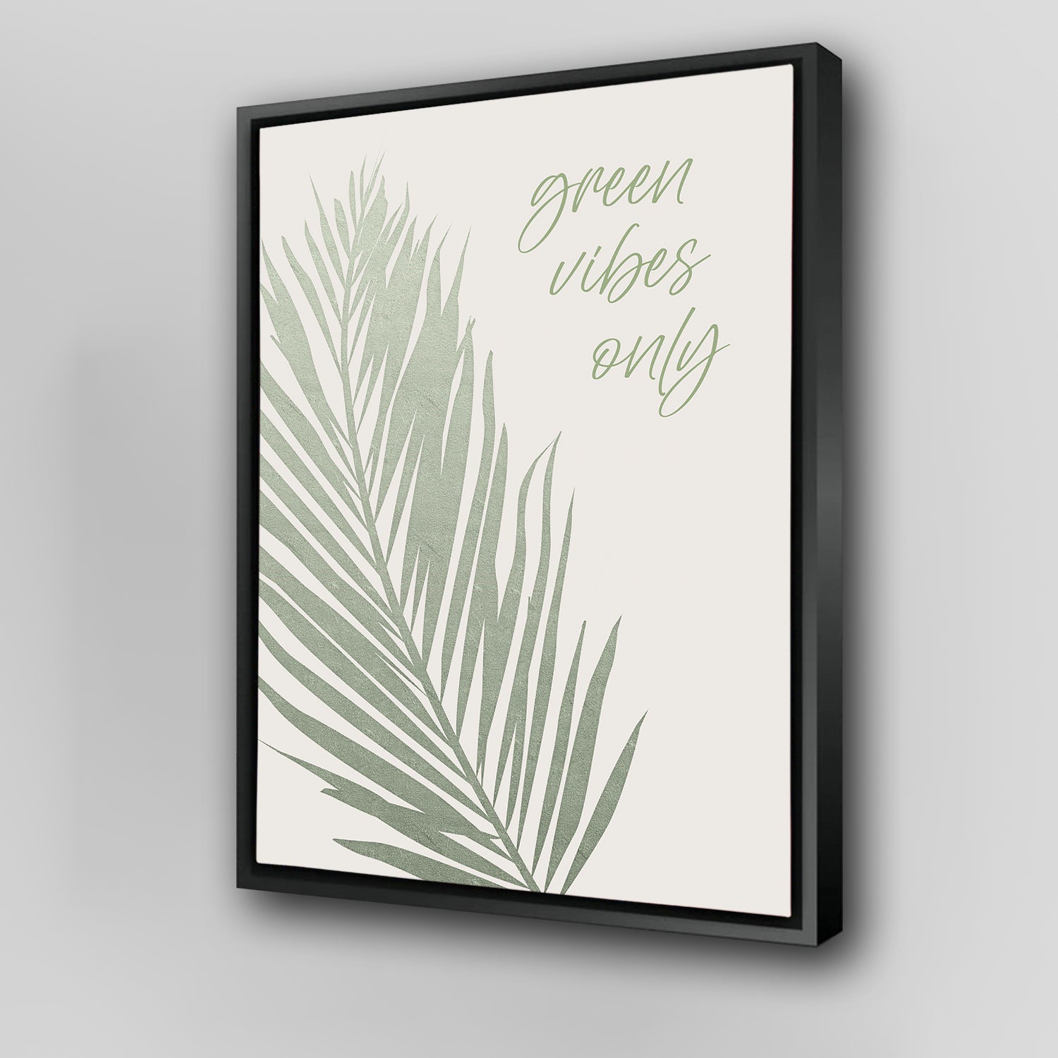 Eco - Friendly Green Vibes Only Wall Art by Melanie Viola