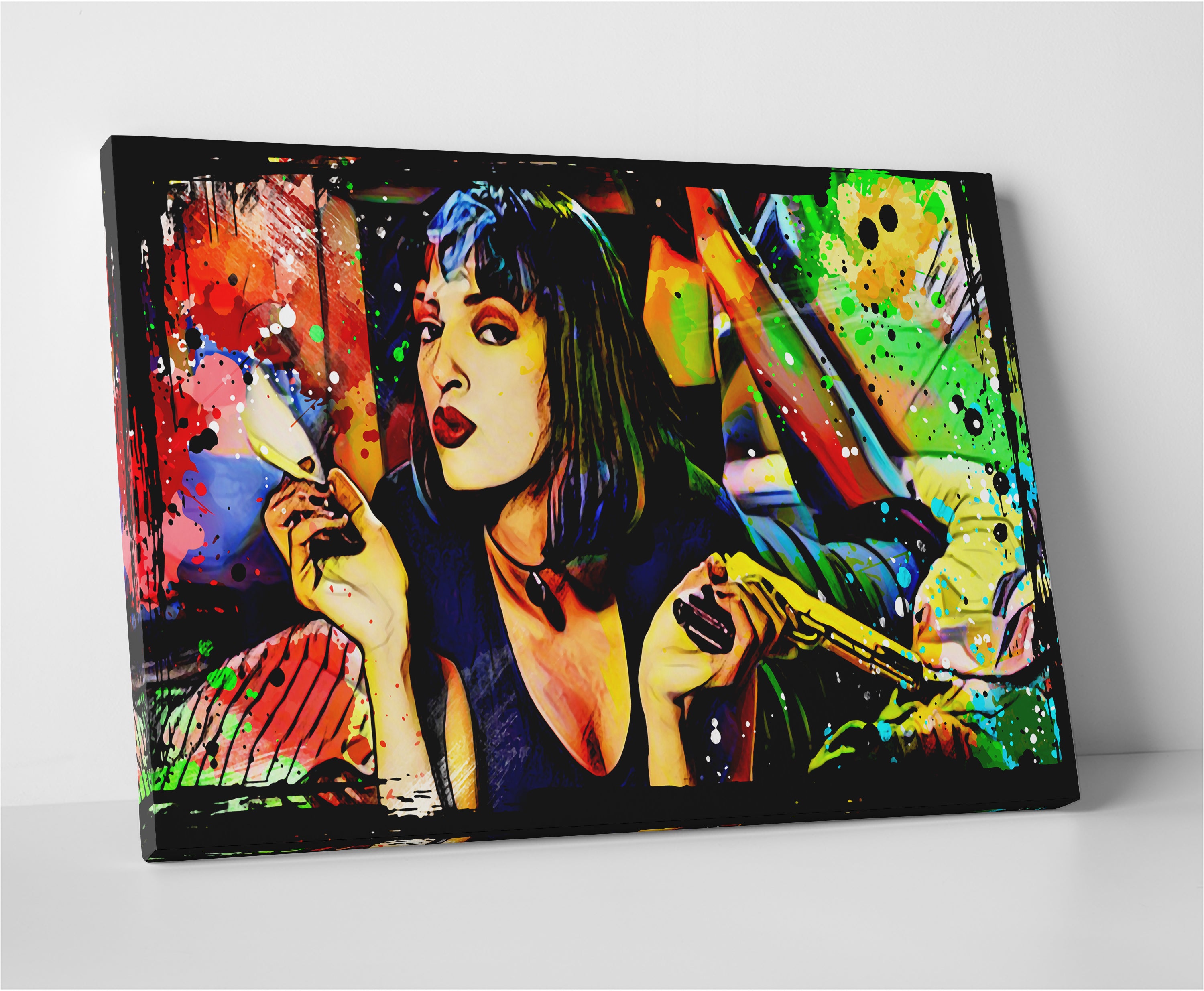 Eye - catching Abstract Pulp Fiction Panoramic Wall Art for Home Decor