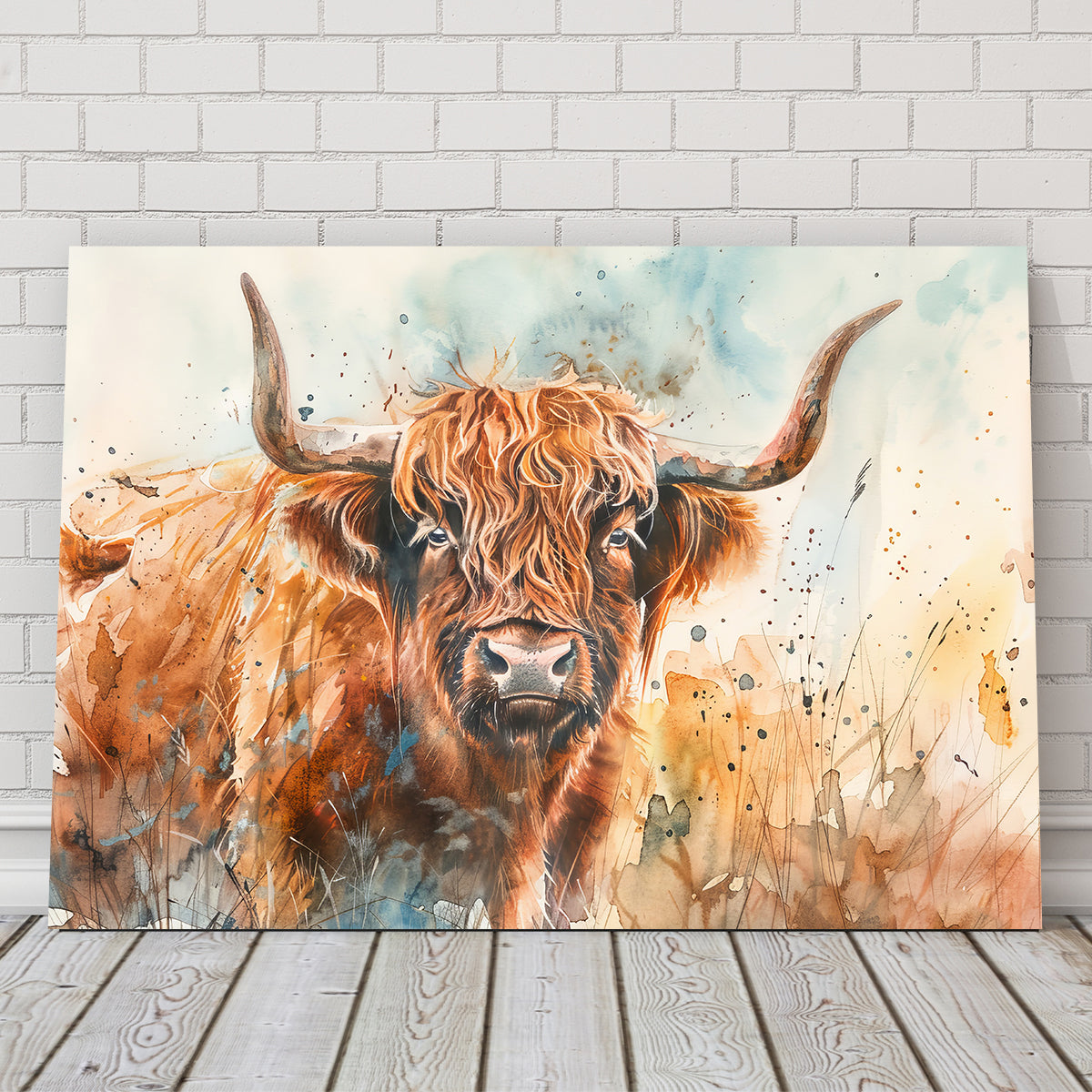 Stunning Grazing Highland Bull Wall Art for Your Home Decor