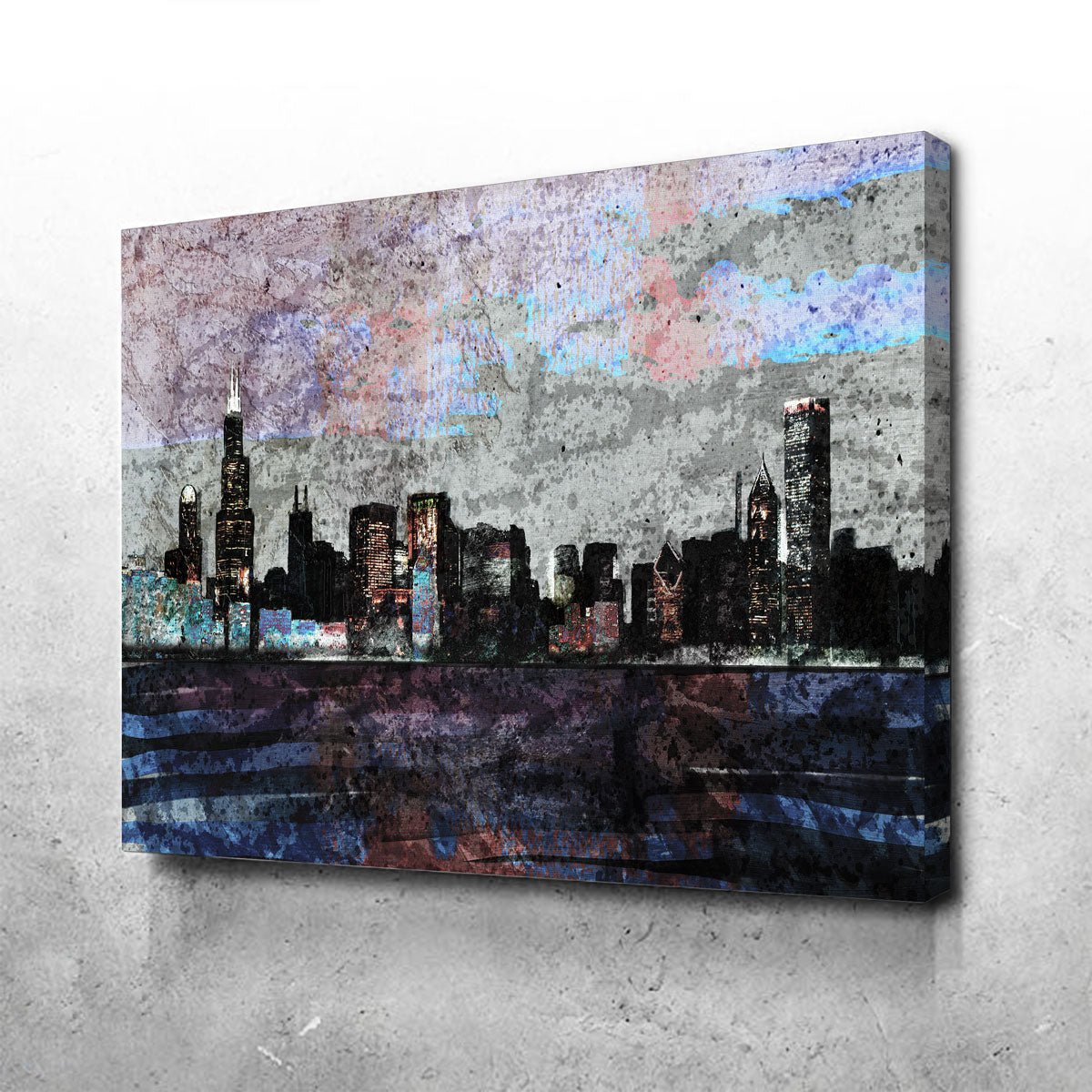 Stunning Dusk Chicago Skyline Wall Art for a Chic Home Decor