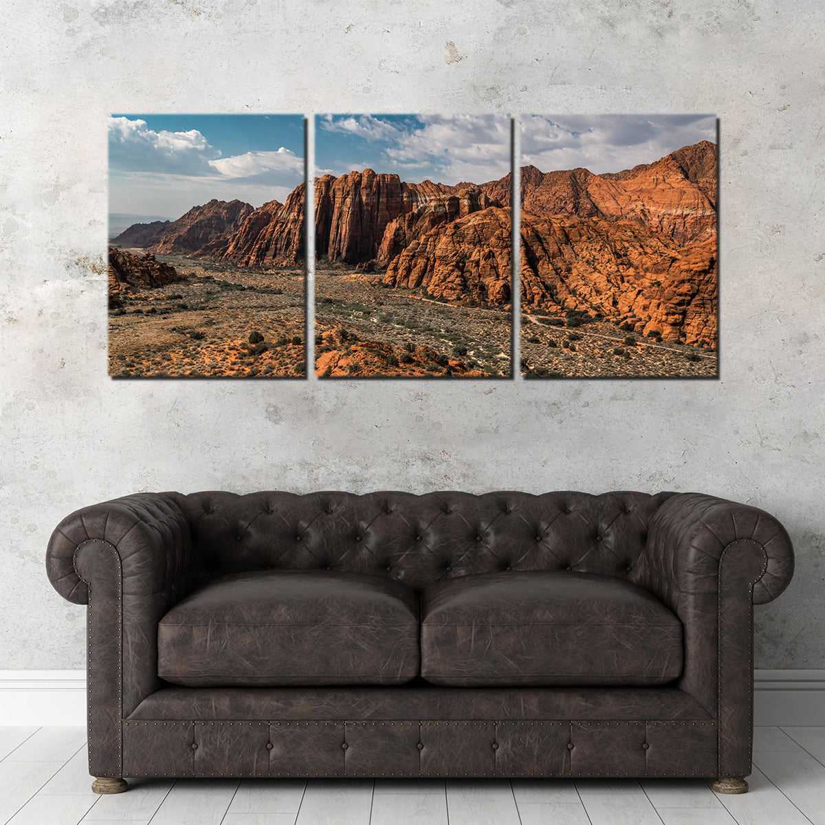 Stunning Tan & Blue Wall Art by Lucas Moore