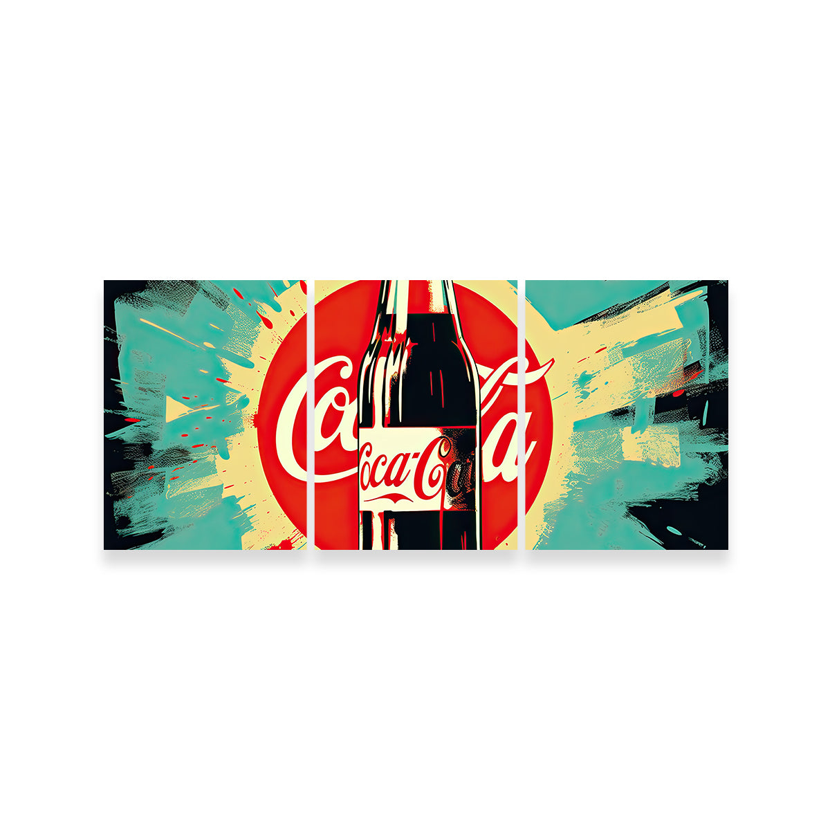 Stunning Coca Cola Bottle Wall Art by Ralph & Laura Design