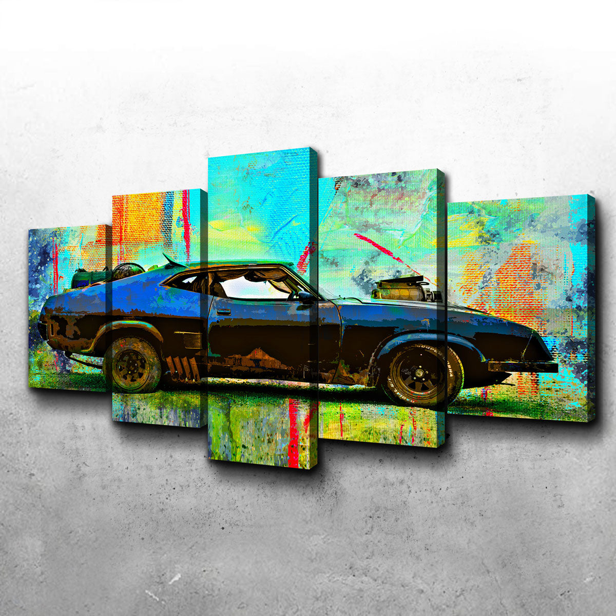 Unique Abstract Interceptor Wall Art for Home Decor