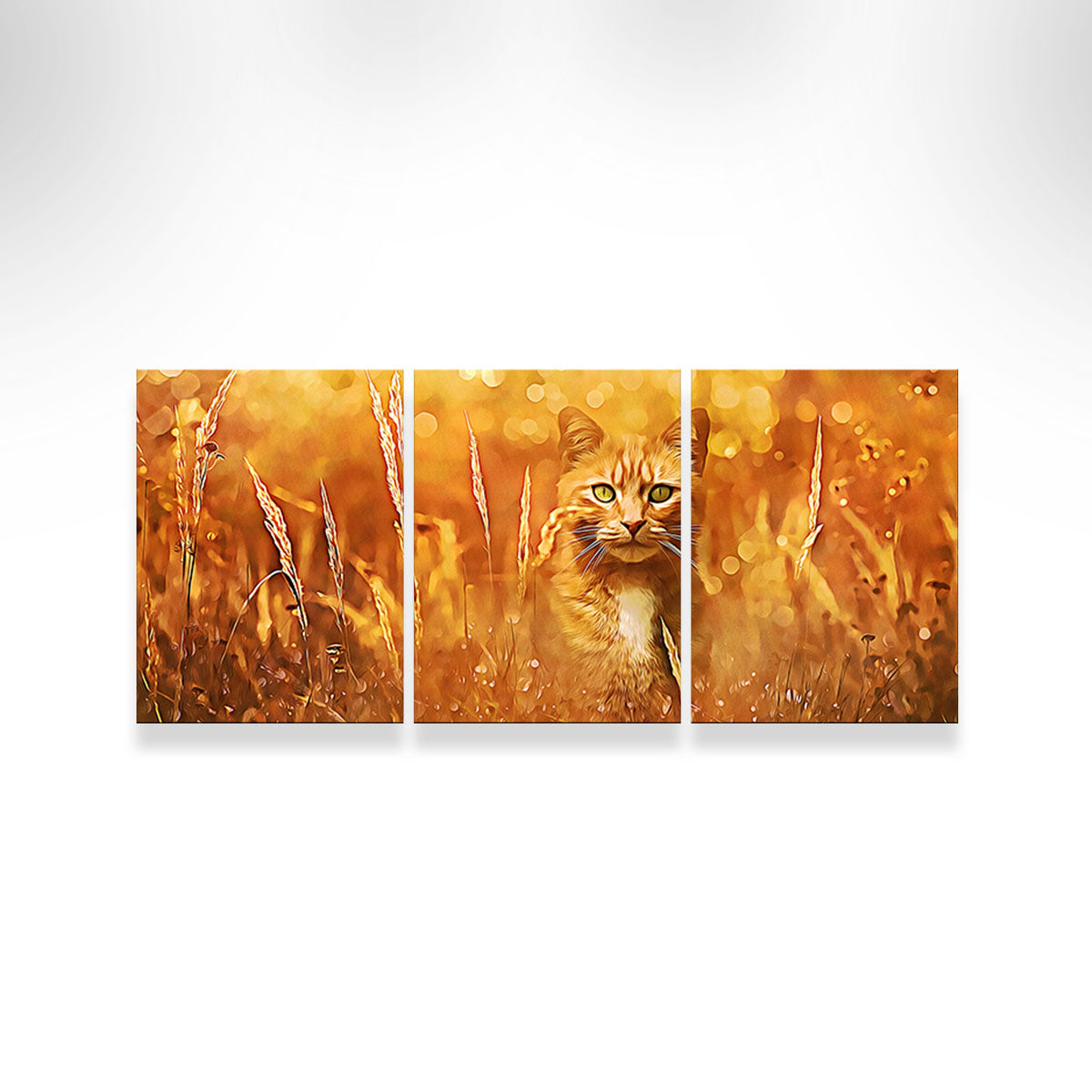 Charming Little Tiger In The Grass Wall Art by Denise Dundon