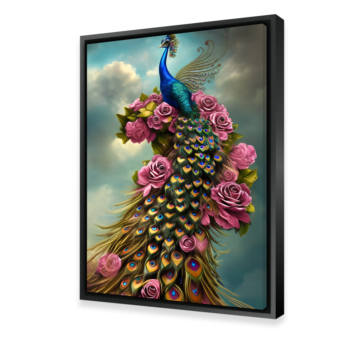 Enchanting Steampunk Fantasy Peacock Wall Art by Dina Rolle