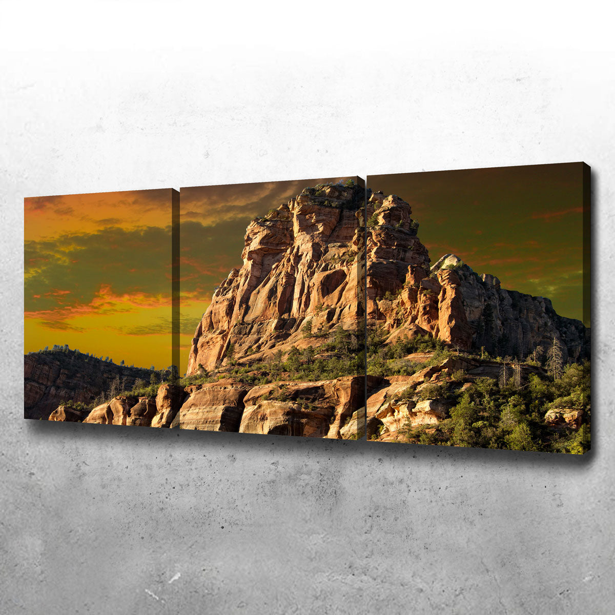 Stunning Red Rock Mountain in Sedona Wall Art for Your Home Decor