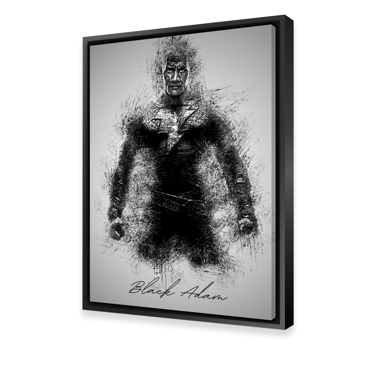 Stunning Black Adam Wall Art for Home Decor