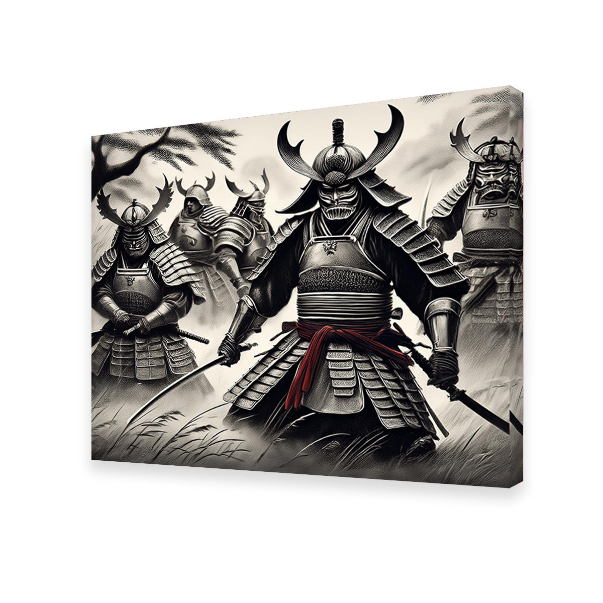 Authentic Samurai Battlefield Wall Art - Museum-Quality Canvas Print