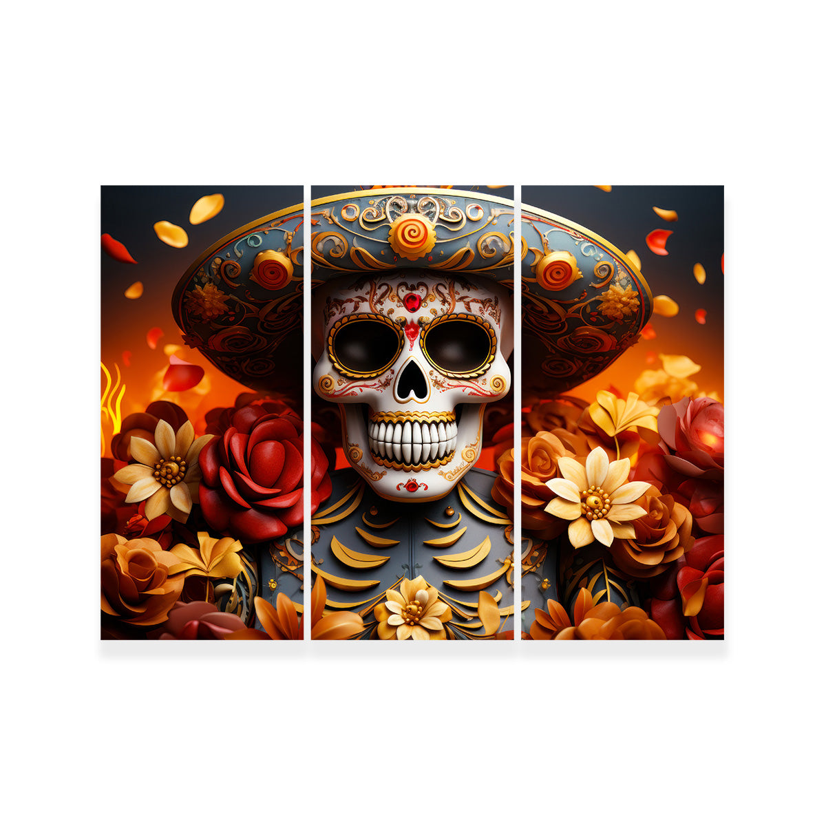Authentic Day of the Dead Skull Wall Art for Stunning Home Decor