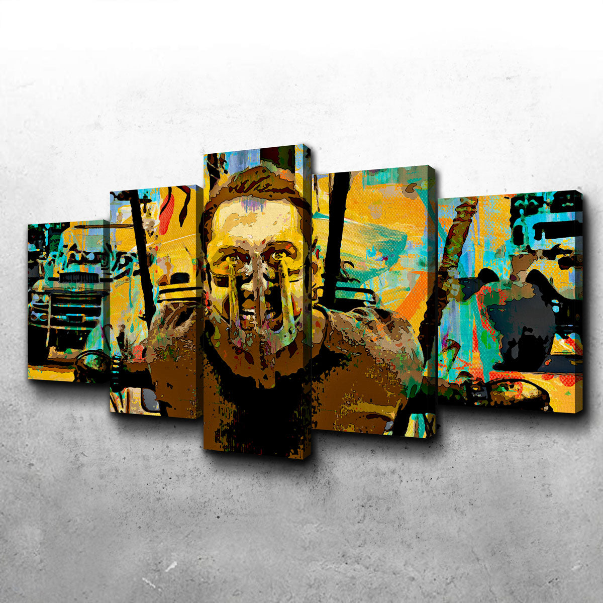 Stunning Abstract Fury Road Wall Art for Modern Decor