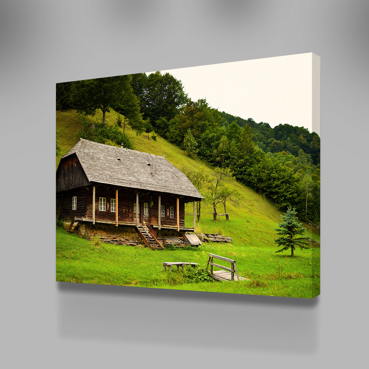 Exquisite Romanian Cabin Wall Art by George Sorin