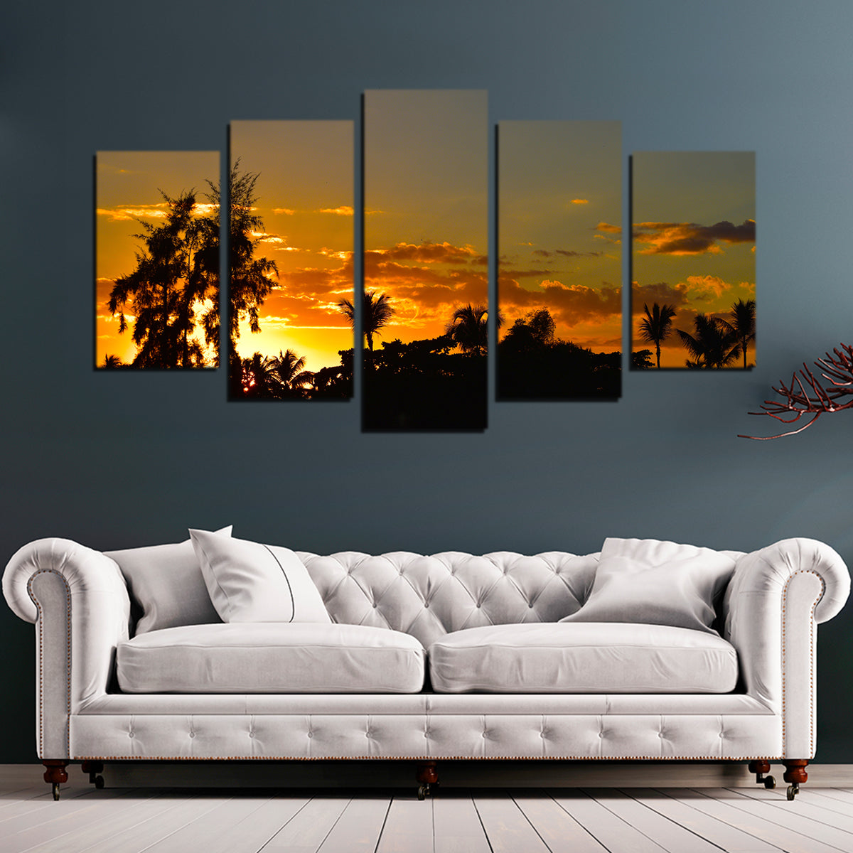 Dominican Sunset 3 Wall Art - Museum-Quality Handmade Canvas Prints