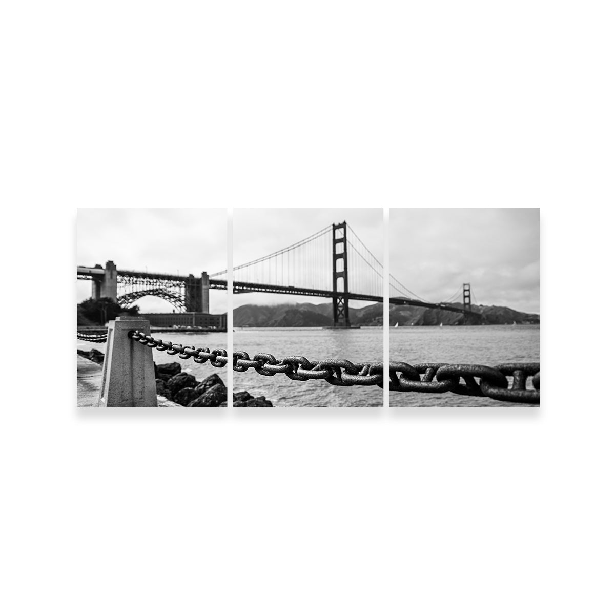 Stunning Golden Gate Chain Wall Art for Home Decor