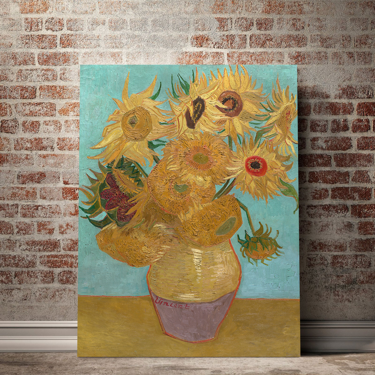 Stunning Dutch Sunflowers Wall Art by Vincent van Gogh