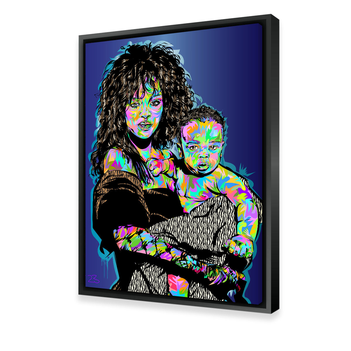 Stunning Rihanna and Child Wall Art for Your Home Decor