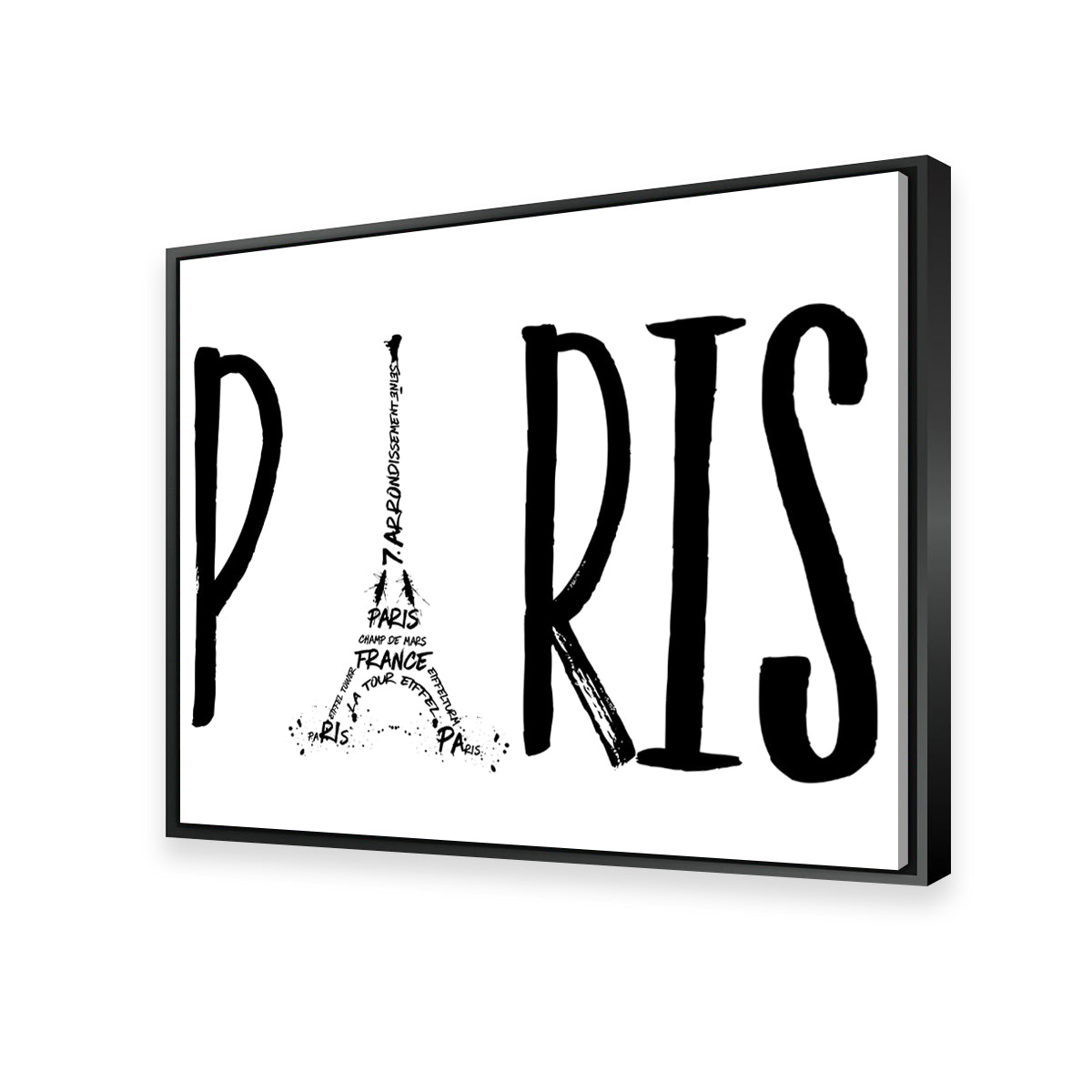 PARIS Typography Wall Art - Stunning Canvas Prints for Home Decor