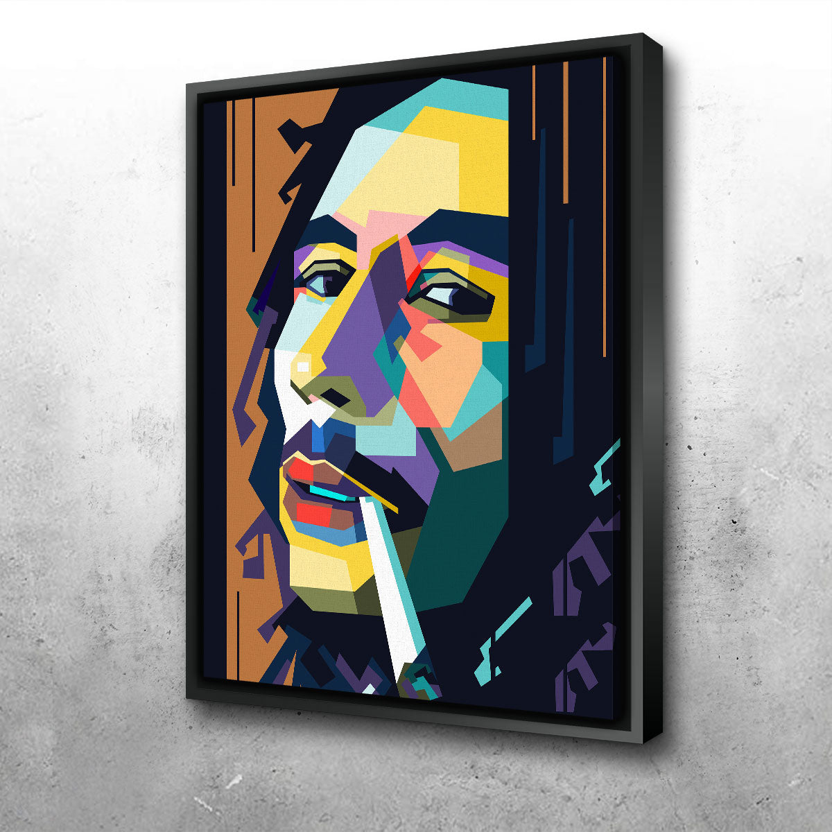Stunning Abstract Bob Marley Wall Art by Ralph & Laura Design