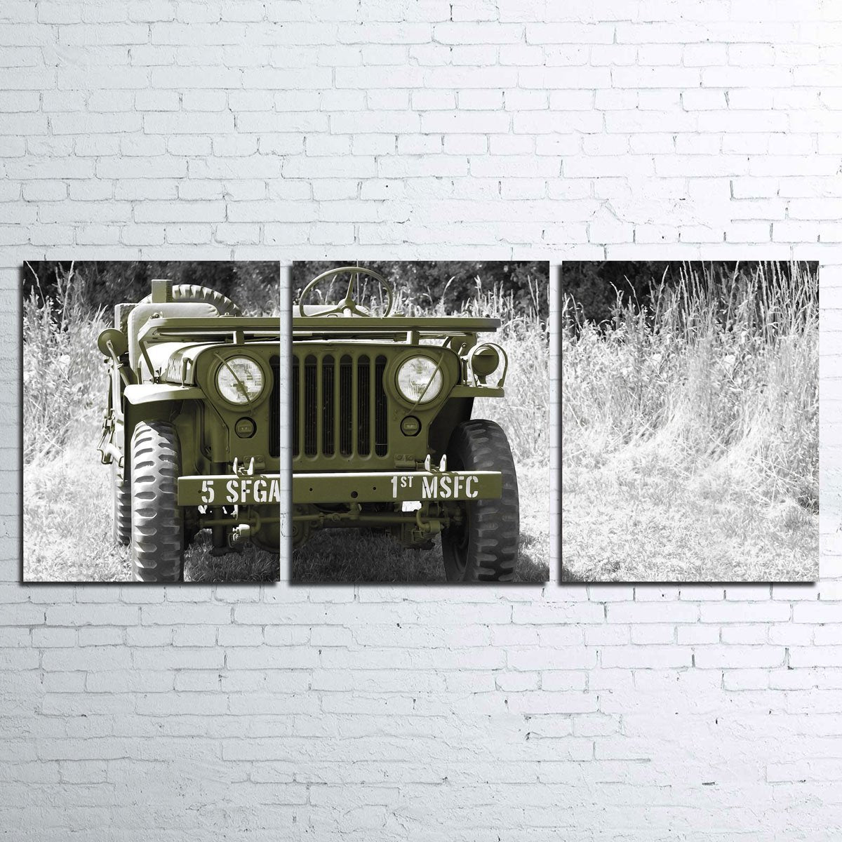 Authentic Jeep Willys Military-Inspired Wall Art for Home Decor