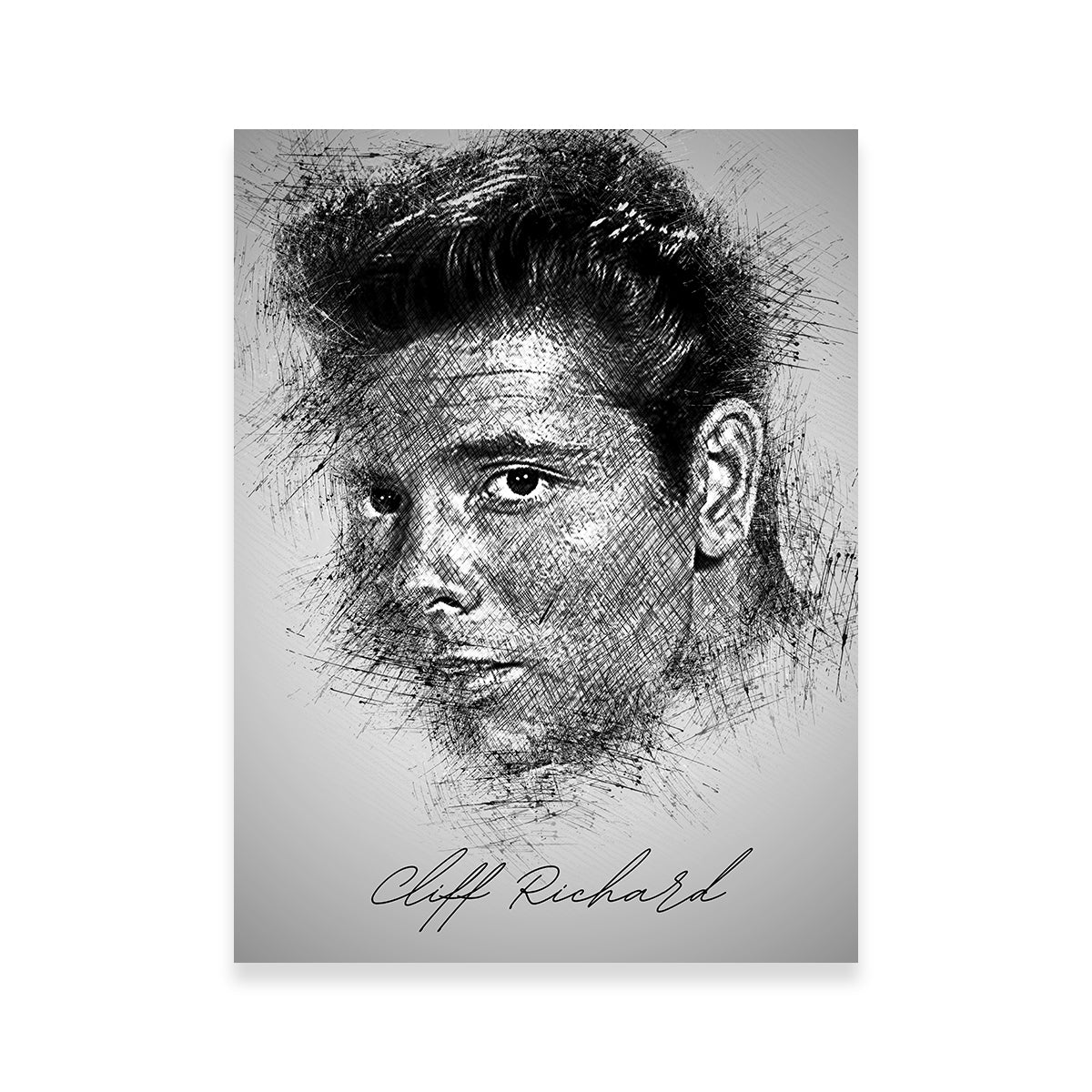 Stunning Cliff Richard Wall Art - Museum-Quality Canvas Print