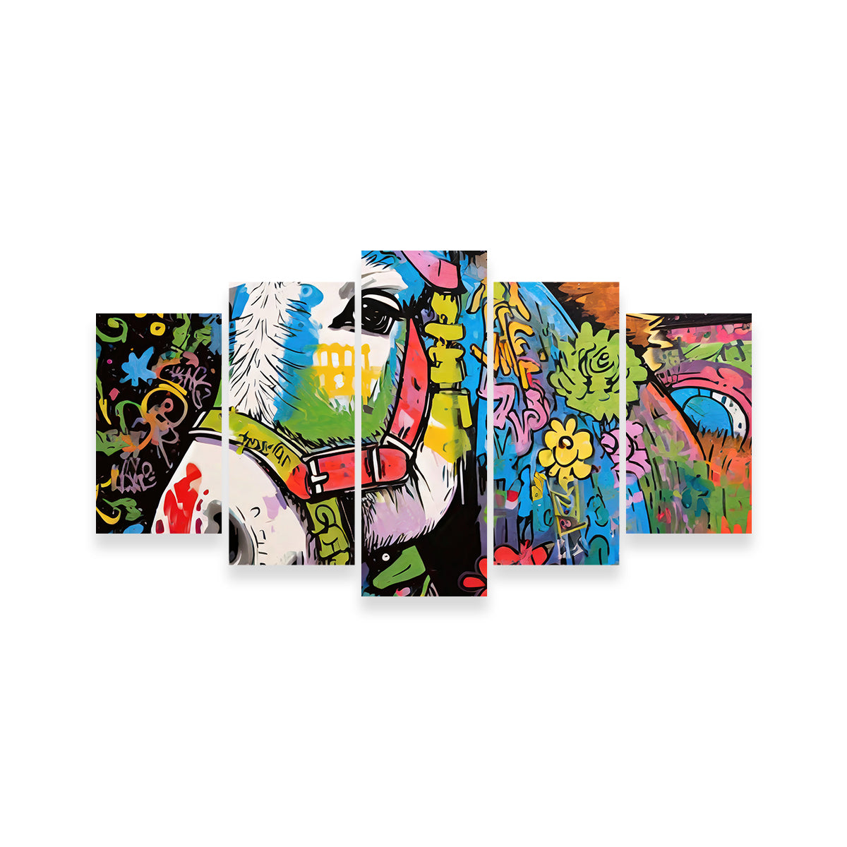 Unique Donkey Graffiti Wall Art by Stephen Chambers