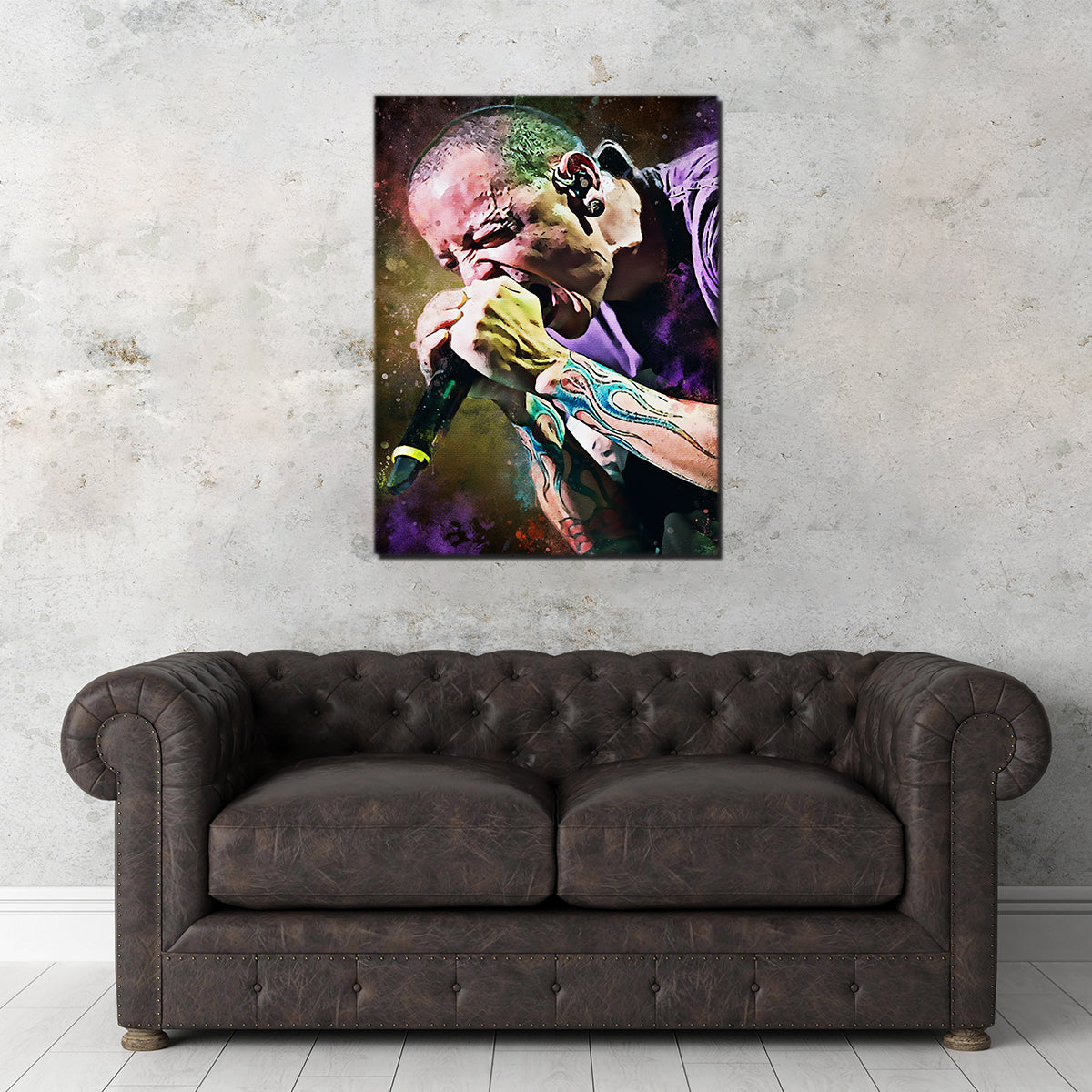 Stunning Chester Bennington Wall Art Paint for Your Home Decor