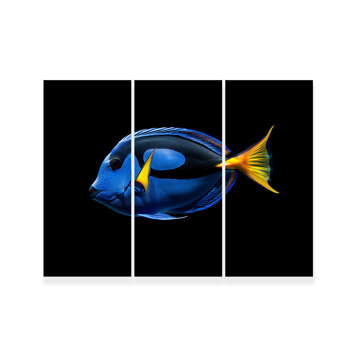 Stunning Regal Blue Tang Fish Wall Art for Home Decor