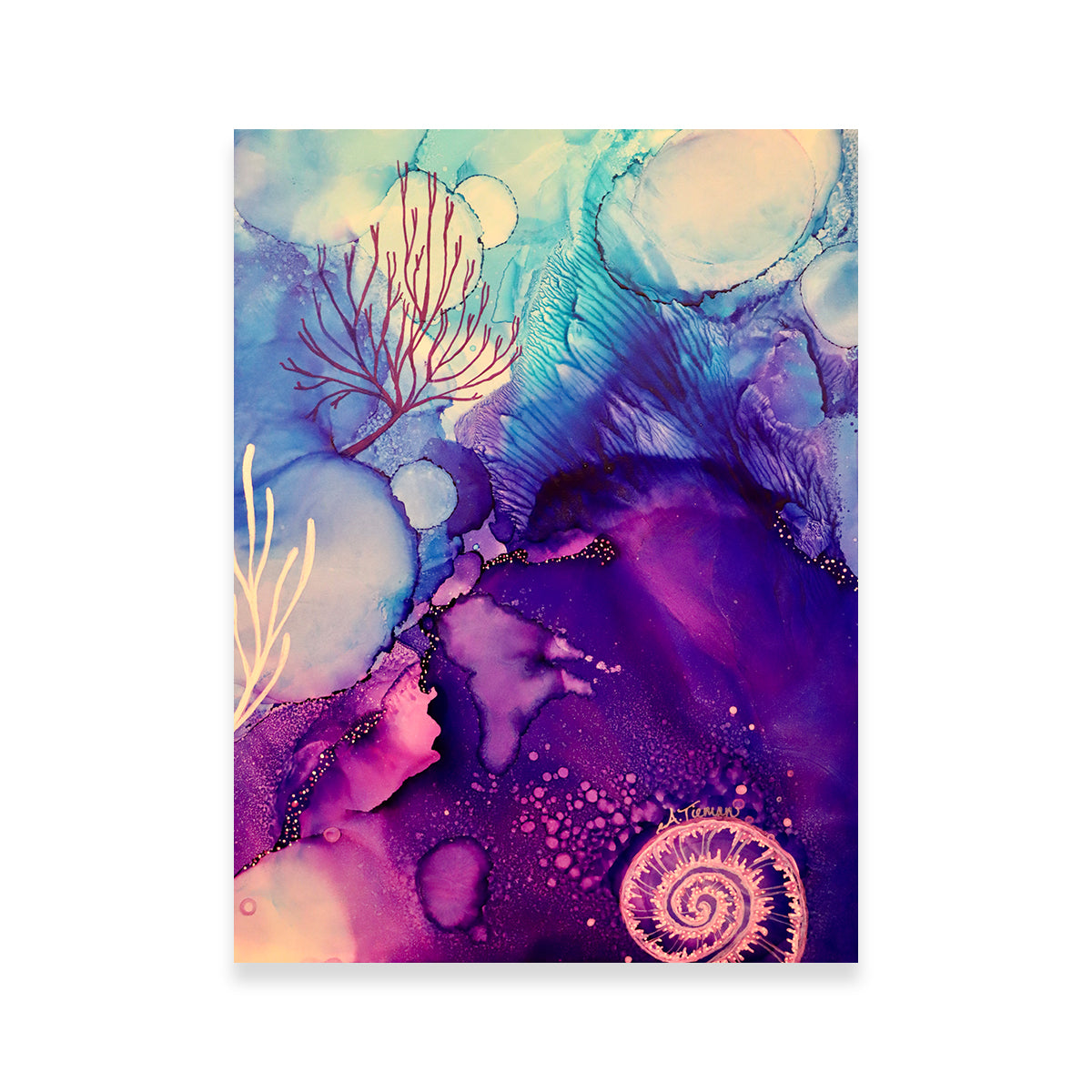 Stunning Galaxy Reef Wall Art by Amy Tieman
