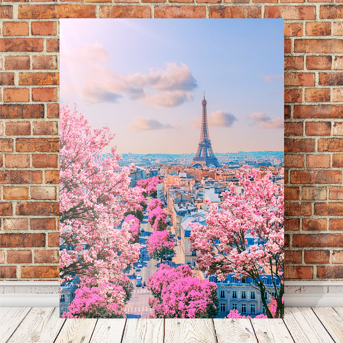 Exquisite Paris Sakura Wall Art for Home Decor