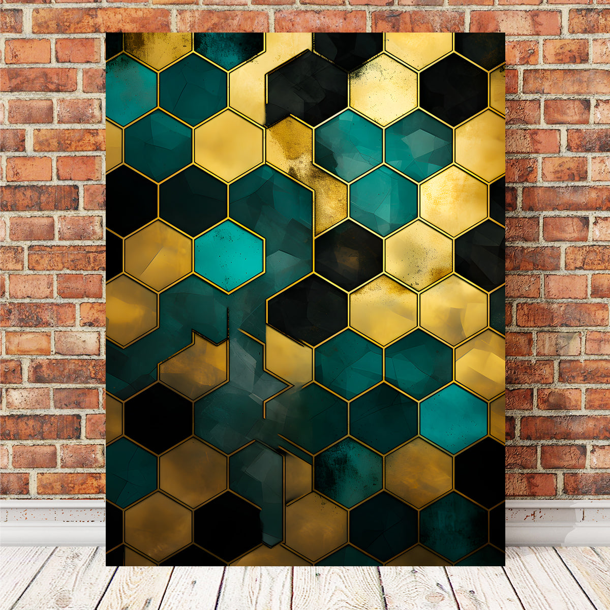 Eye - Catching Abstract Blue Orange Shapes 37 Wall Art for Stunning Home Decor