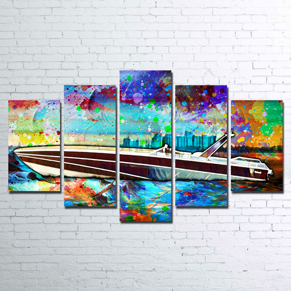Stunning Abstract Miami Vice Scarab Wall Art for Unique Home Decor