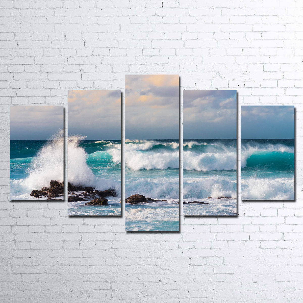 Stunning Blue Crash Wall Art by Lucas Moore