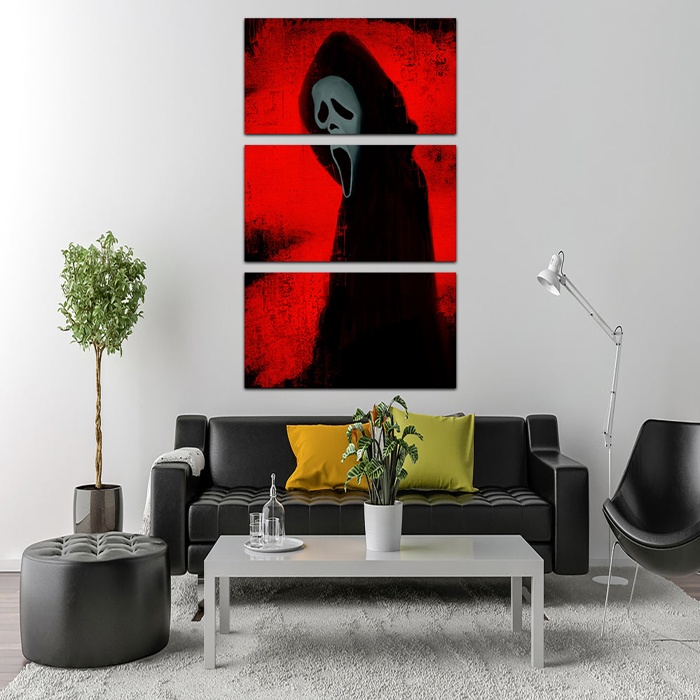 Unique Ghost Face Portrait Wall Art by Andy Brackpool