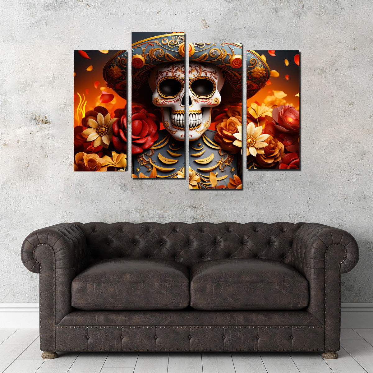 Authentic Day of the Dead Skull Wall Art for Stunning Home Decor