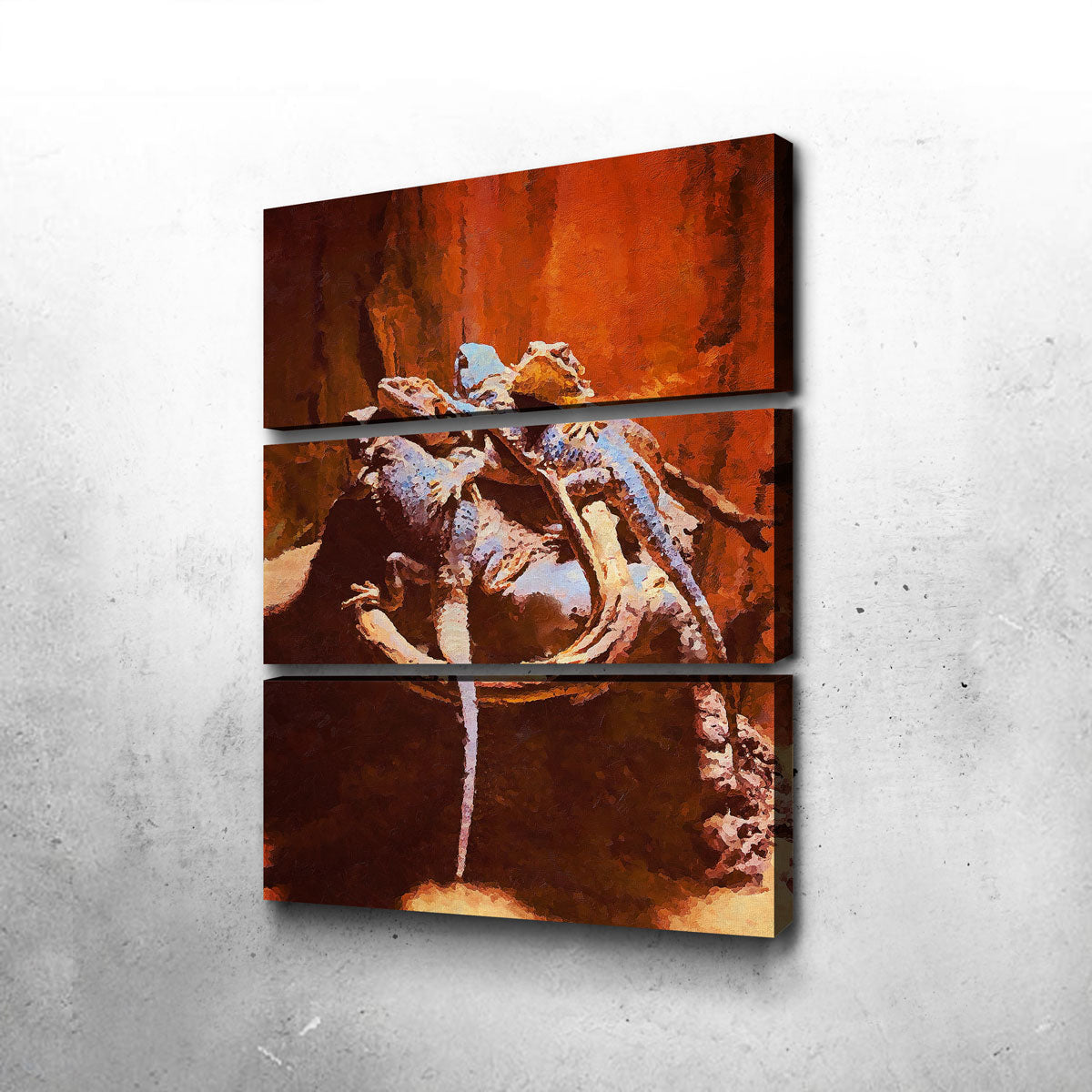 Gecko 2 Premium Painting Wall Art by Gab Fernando