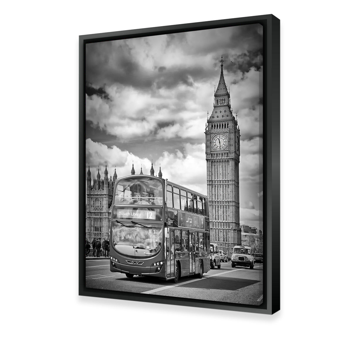 Exquisite London Houses Of Parliament And Traffic Wall Art by Melanie Viola