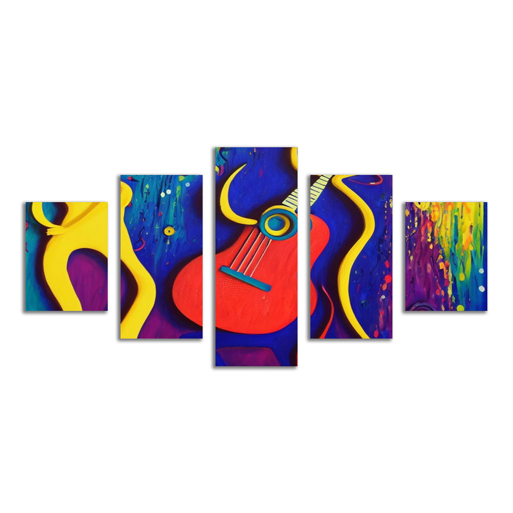 Stunning Guitar Art Wall Decor by Birch & Ink Sisters