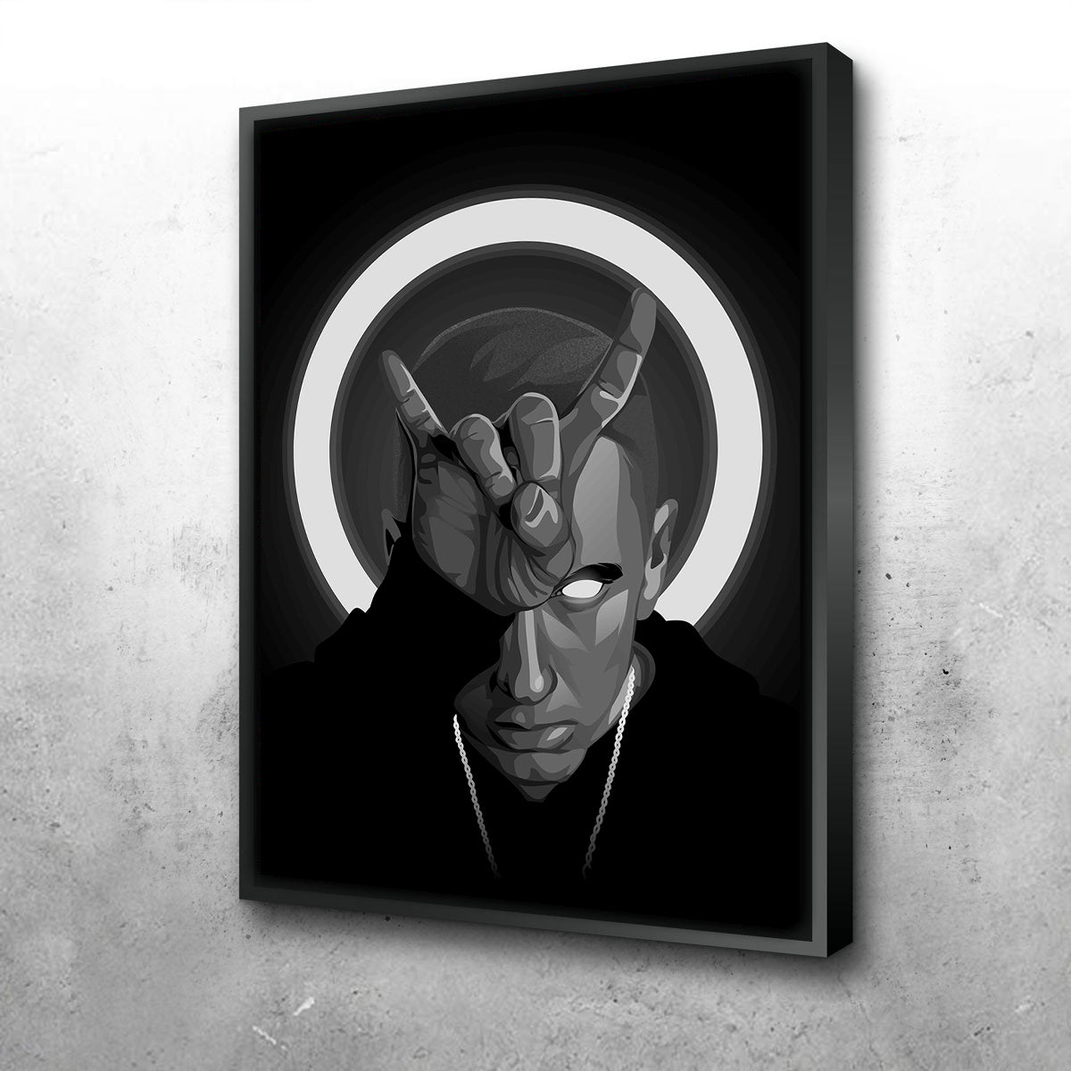 Stunning Grayscale Eminem Wall Art for Your Home Decor