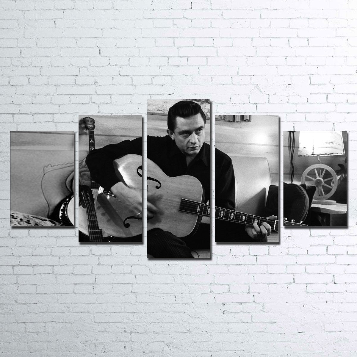 The Man in Black Stunning 5pc Wall Art Set
