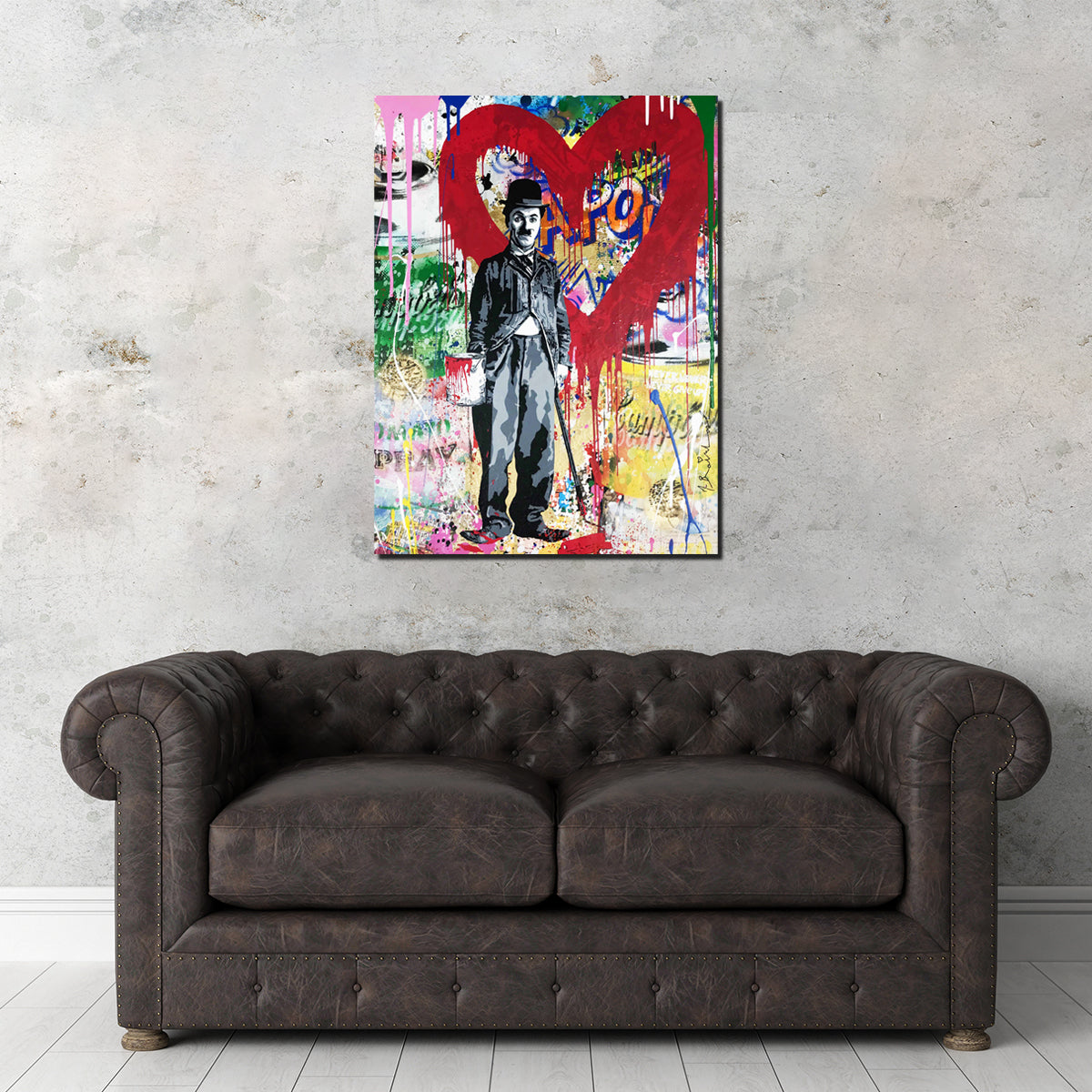 Charlie In The Mood To Paint Stunning Wall Art by Ralph & Laura Design