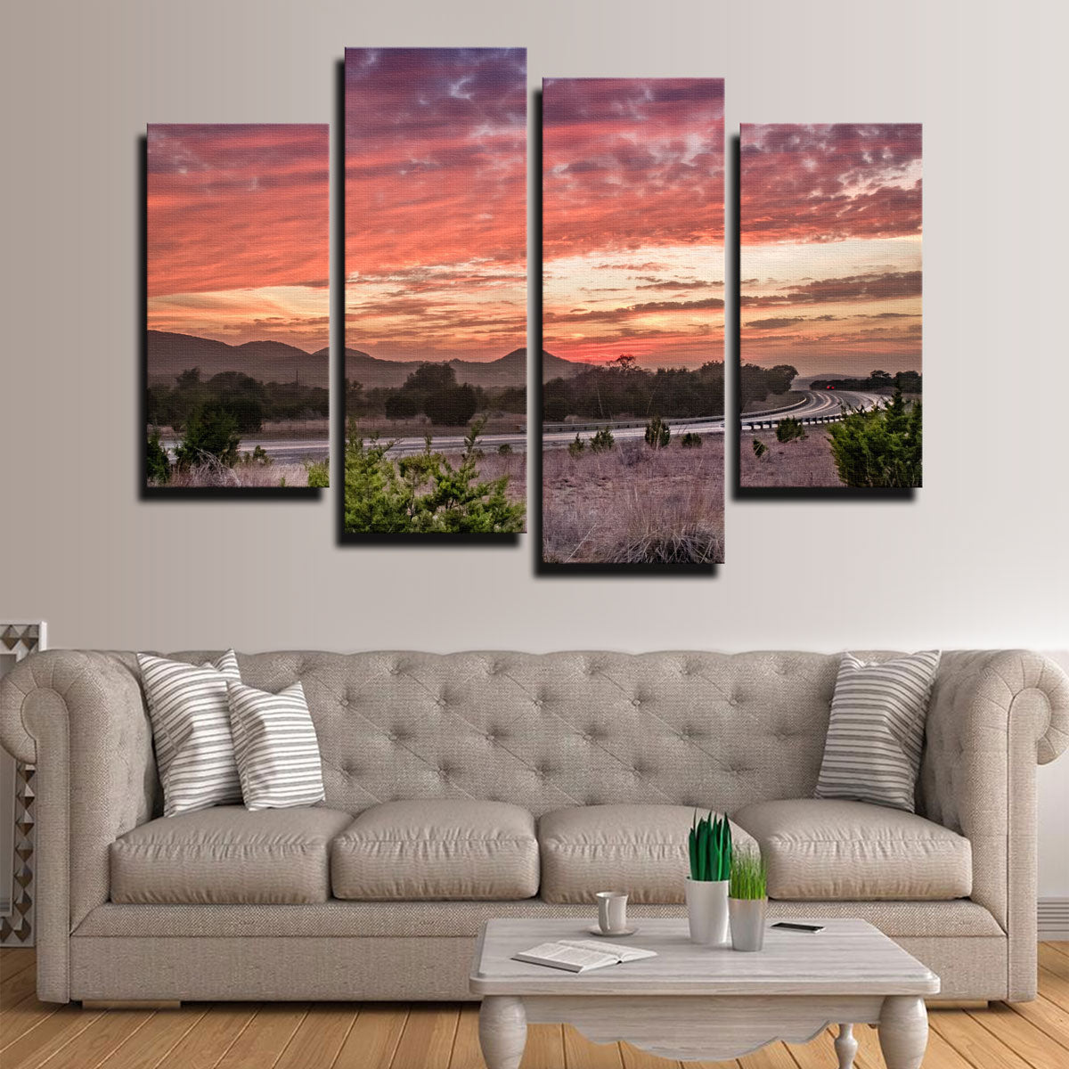 Gorgeous Texas Hill Country Sunset Wall Art for Stunning Home Decor