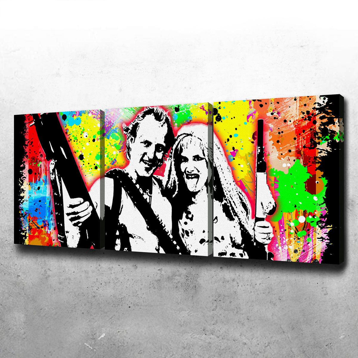 Unique Abstract Natural Born Killers Wall Art for Stunning Home Decor