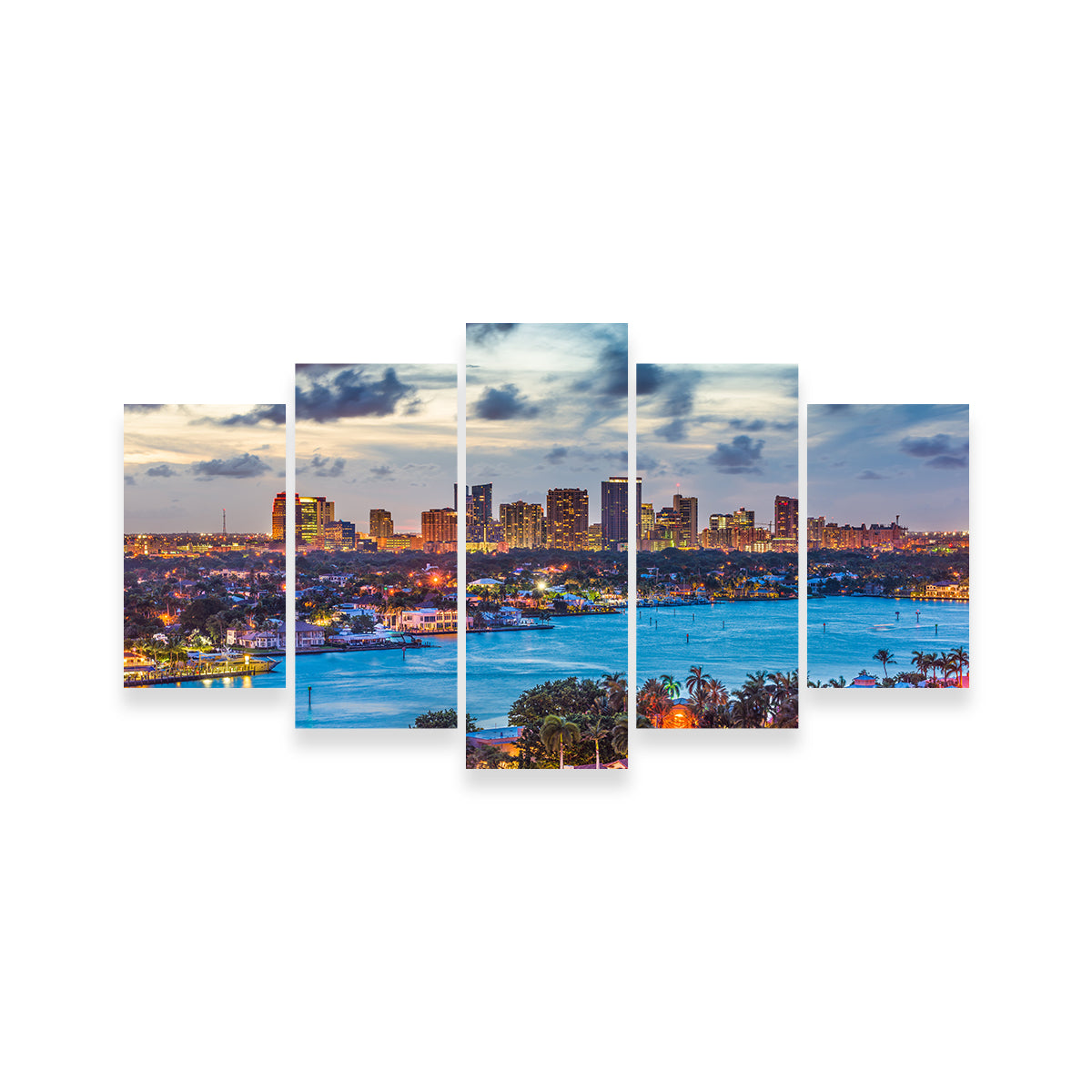Stunning Fort Lauderdale Skyline Wall Art for Home Decor