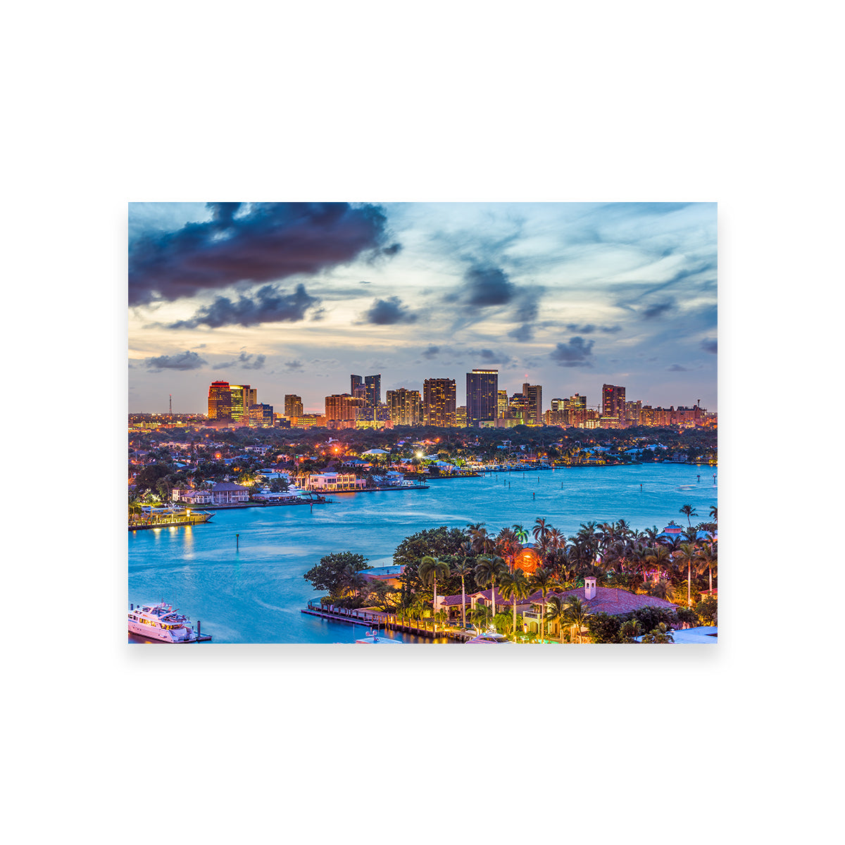 Stunning Fort Lauderdale Skyline Wall Art for Home Decor