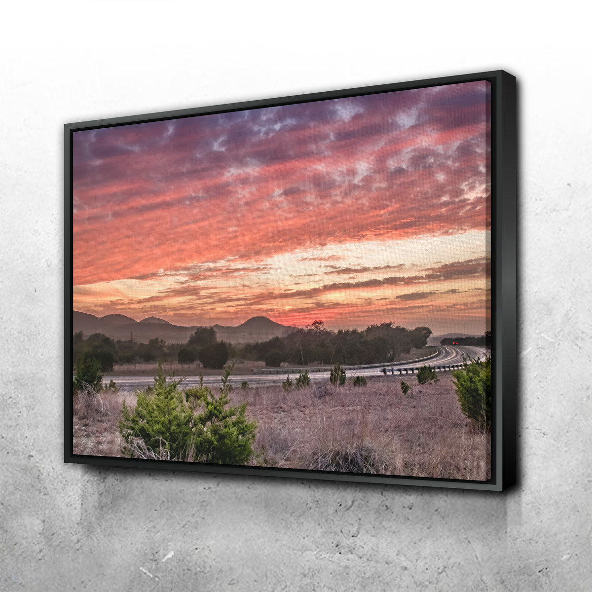 Gorgeous Texas Hill Country Sunset Wall Art for Stunning Home Decor