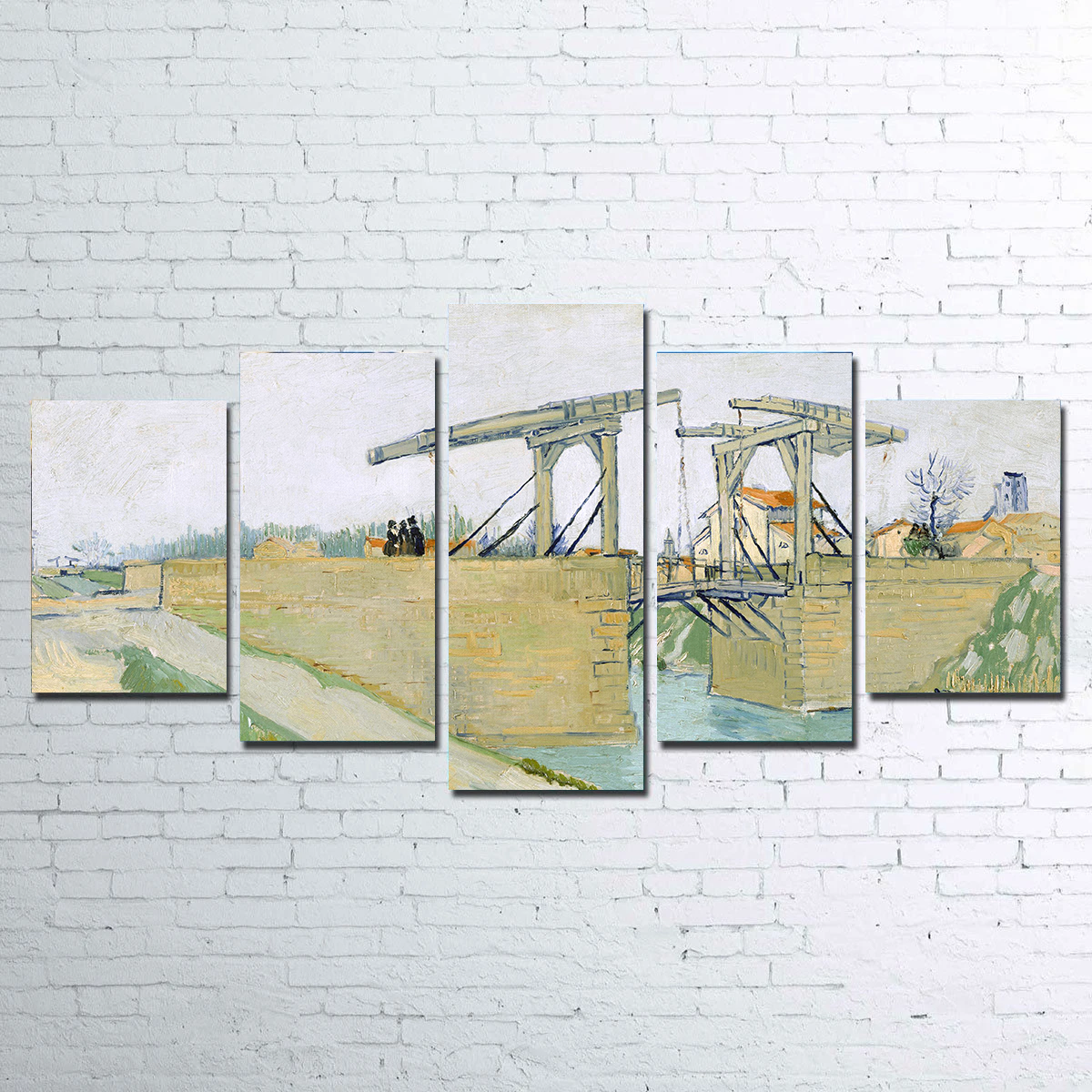 Vincent van Gogh's De brug van Langlois Stunning Wall Art