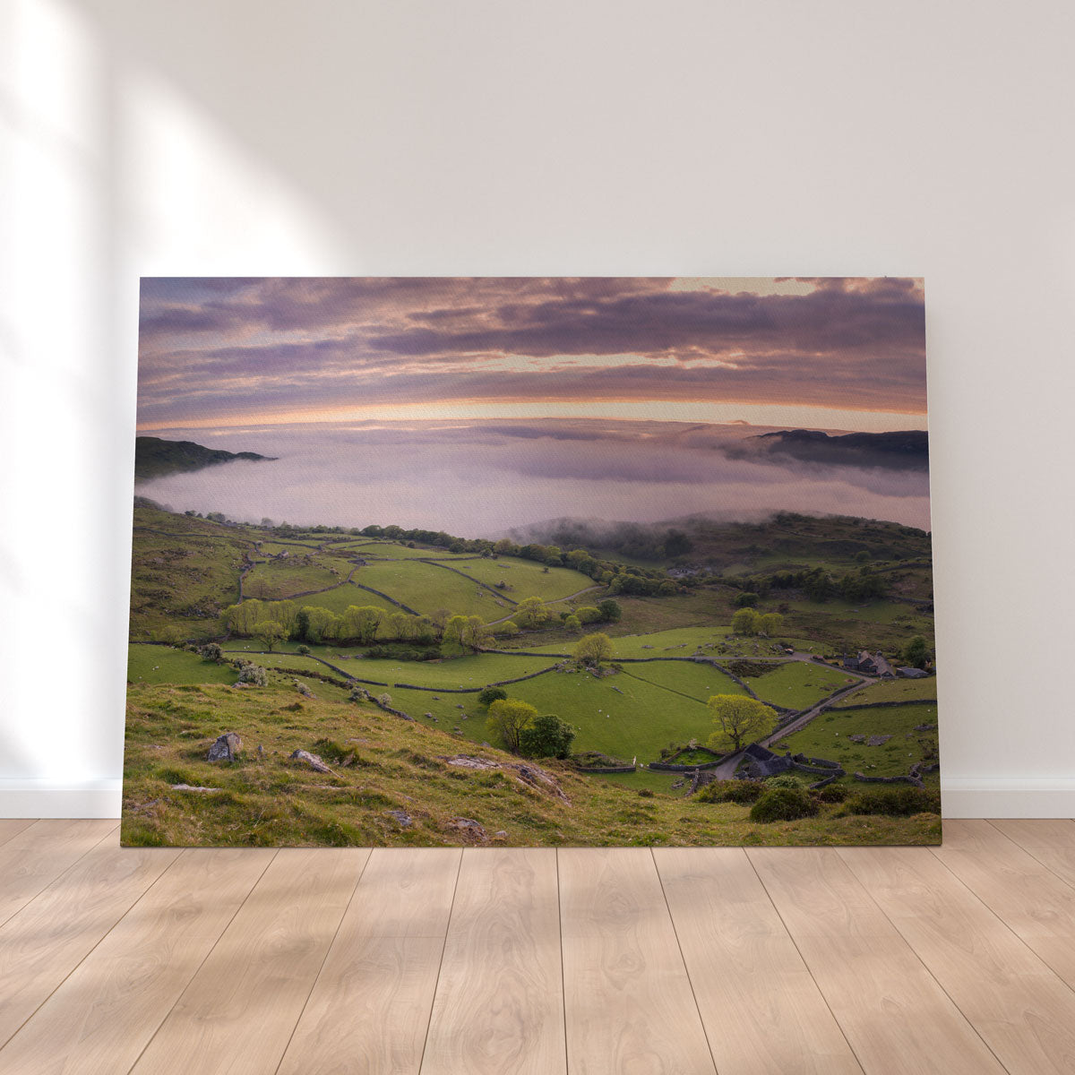 Stunning Receding Fog Wall Art by Mike Cotton
