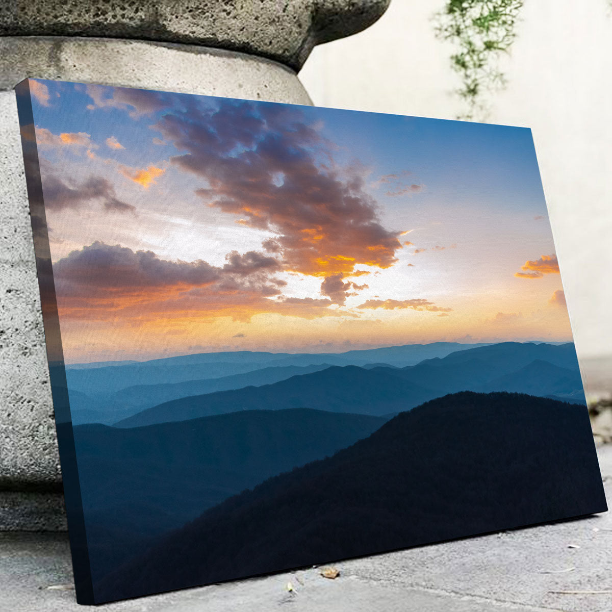 Stunning Blue Ridge Sunset Wall Art by Lucas Moore