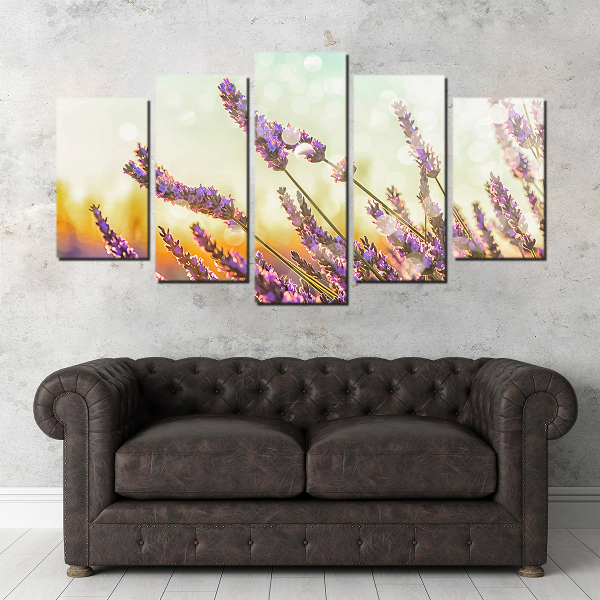 Gorgeous Sparkling Lavender Wall Art by Manjik Pictures